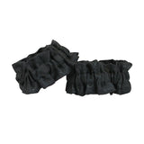 Satin Sleeve Garters - Black Farnsworth (One Pair)