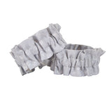 Satin Sleeve Garters - Silver Peak (One Pair)