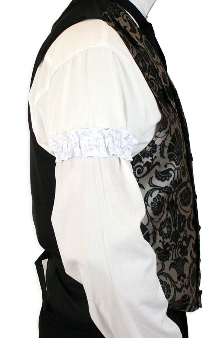 Satin Sleeve Garters - White Yukon (One Pair)