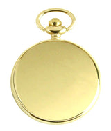 Gold Plated Quartz Pocket Watch with Chain