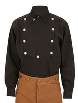 Longview Bib Shirt - Dark Brown