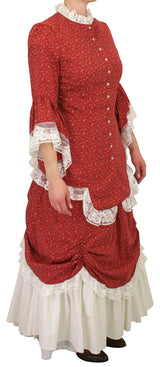 Lucille Walking Suit - Red Calico