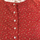 Lucille Walking Suit - Red Calico