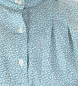 Wichita Blouse - Blue Leaf