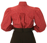 Somerset Blouse - Red Calico