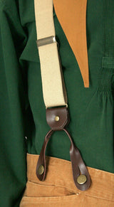 Tan Elastic Y-Back Braces