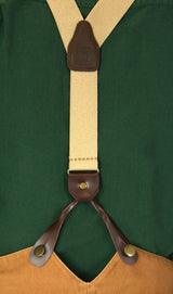 Tan Elastic Y-Back Braces