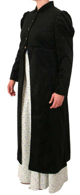 Regency Spencer Coat - Black Corduroy