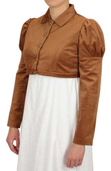Regency Spencer Coat - Brown Corduroy