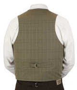 Upton Vest - Taupe Plaid