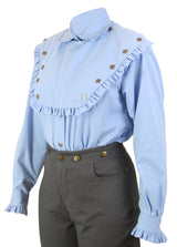 Josie Bib Blouse - Blue