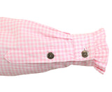 Josie Bib Blouse - Pink Check