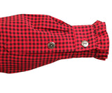 Josie Bib Blouse - Red Check
