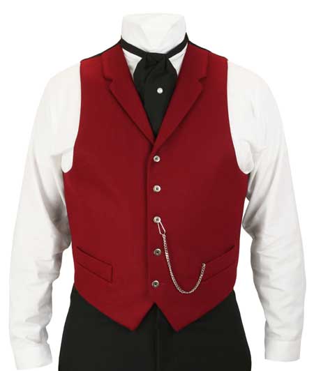 Warwick Wool Vest - Burgundy
