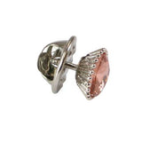 Silver Beaded Tie Tack - Champagne