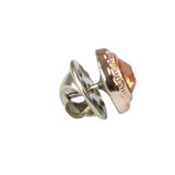 Silver Filigree Tie Tack - Champagne