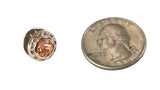 Silver Filigree Tie Tack - Champagne