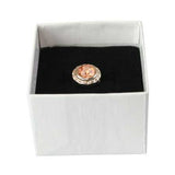 Silver Filigree Tie Tack - Champagne