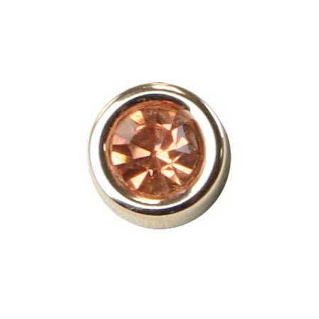 Silver Band Tie Tack - Champagne