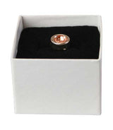 Silver Band Tie Tack - Champagne