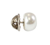 Large Pearl Tie Tack - White
