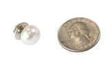 Large Pearl Tie Tack - White