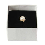Pearl Tie Tack - Gold