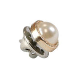 Gold Beaded Tie Tack - Pearl