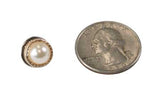Gold Beaded Tie Tack - Pearl
