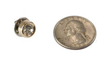 Gold Band Tie Tack - Diamond
