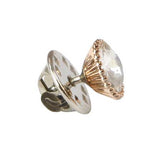 Gold Beaded Tie Tack - Diamond