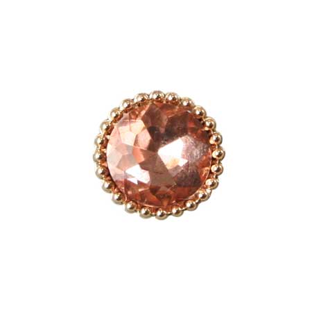 Gold Beaded Tie Tack - Champagne