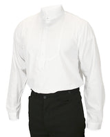 Victorian High Collar Dress Shirt - White