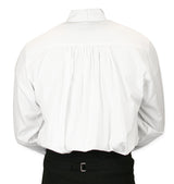 Victorian High Collar Dress Shirt - White