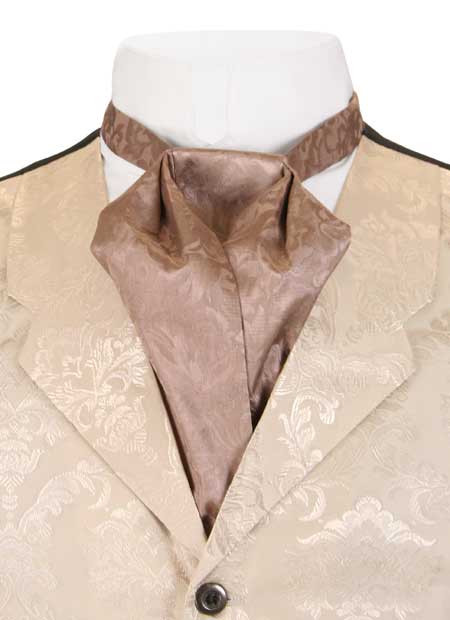 Silk Puff Tie - Taupe