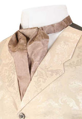 Silk Puff Tie - Taupe