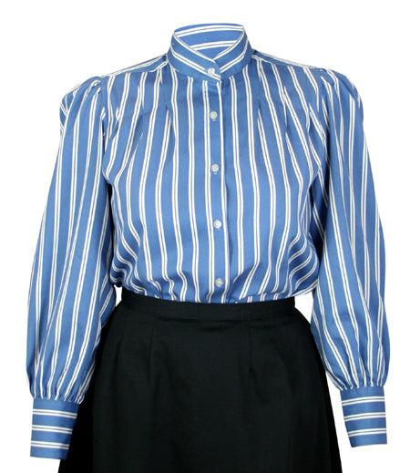 Ballard Blouse - Blue Stripe