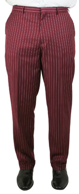 Bullock Striped Suit - Burgundy