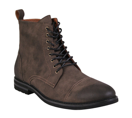 Mercer Boot - Cigar Faux Suede