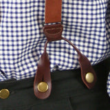 Ladies Suspenders - Brown Leather