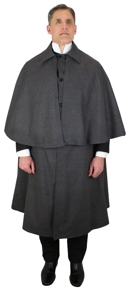 Inverness Cape - Charcoal Cotton