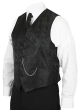 Fontaine Vest and Tie Set - Black