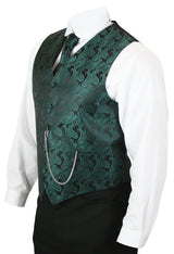 Fontaine Vest and Tie Set - Forest Green