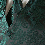 Fontaine Vest and Tie Set - Forest Green
