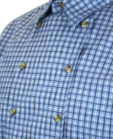 Appaloosa Bib Shirt - Blue Plaid
