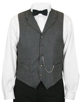 Morton Vest - Black Plaid