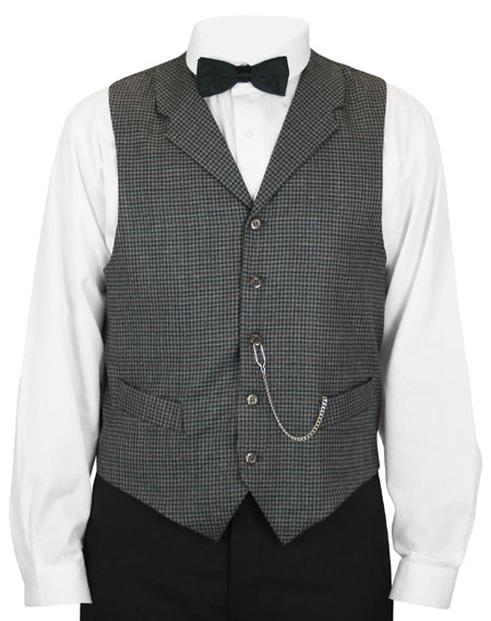 Morton Vest - Black Plaid