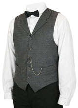 Morton Vest - Black Plaid