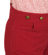Ladies Classic Canvas Pants - Red