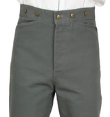 Classic Canvas Trousers - Gray